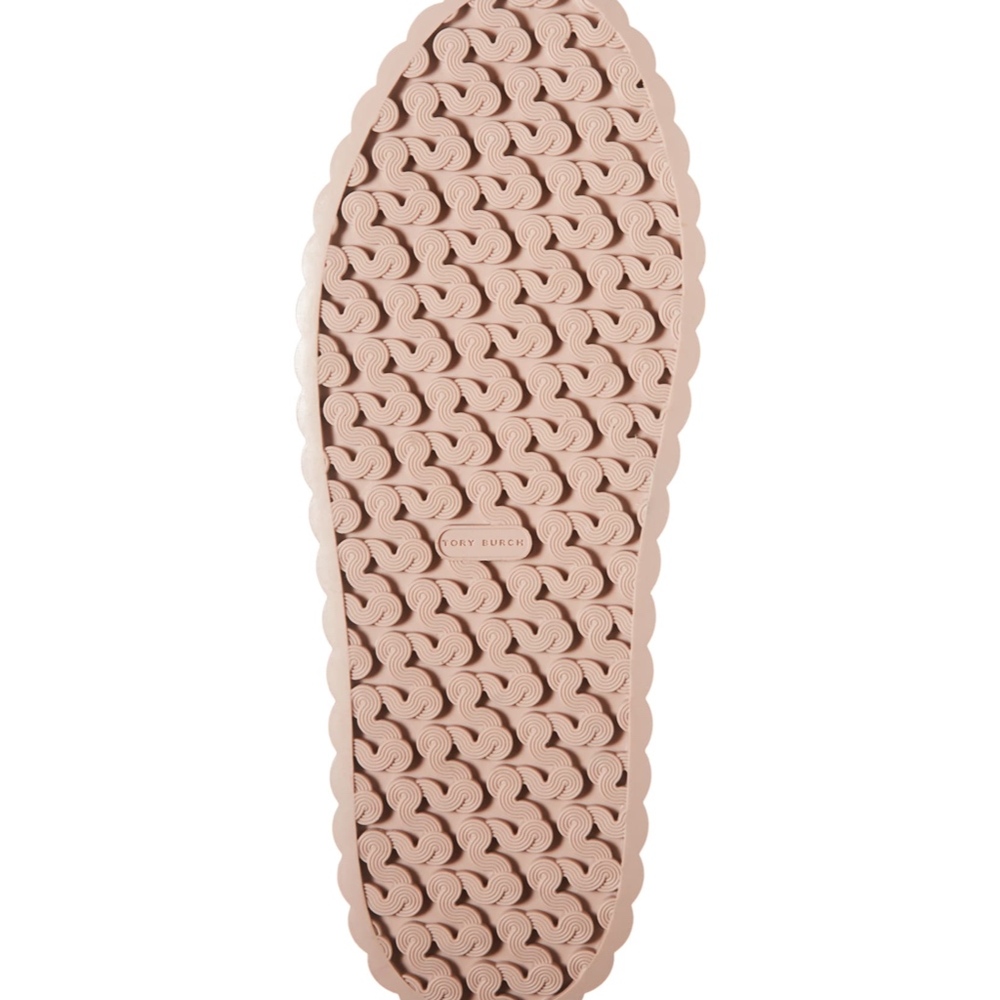 ❌SOLD❌NIB TORY BURCH Cotton/Silk Platform Scallop Shoes - Picture 5 of 13